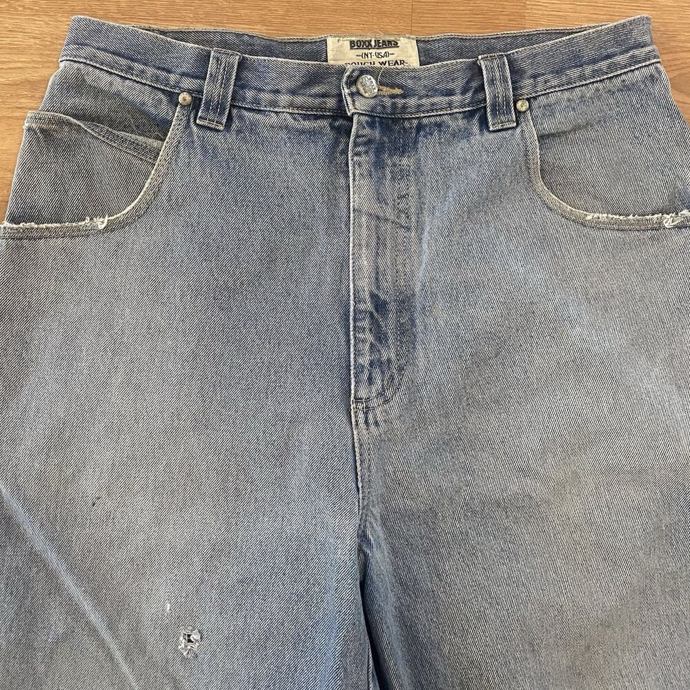 Vintage Boxx Jeans USA Sport Edition denim carpenter shorts Size 36W - Picture 8 of 13